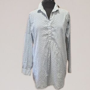 Preppy Coastal Boo Gemes Tunic Dress Luxe Resortwear Cotton Beach Chic